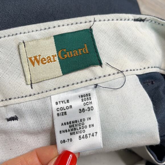 WEARGUARD Men's Charcoal Gray Blue Cargo Utility Pants - Picture 2 of 8